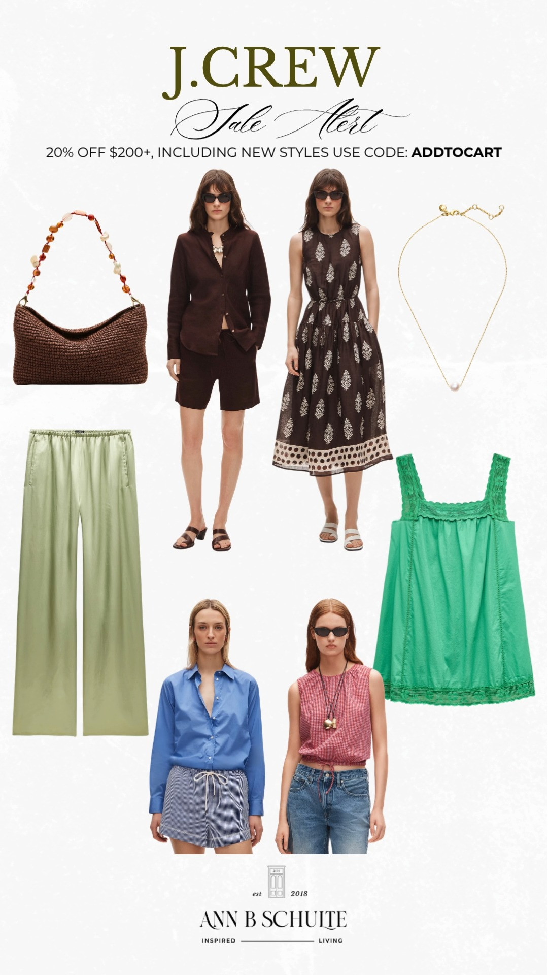J.Crew just made cart building more tempting with 20% off $200 and up, including fresh new styles using code ADDTOCART. 🛍️☀️✨ #JcrewStyle #SummerFashion #ClassicStyle #NewArrivals #CasualChic #WardrobeStaples #PreppyStyle #EverydayOutfits #LTKsale #FashionFinds 

 #LTKootd #LTKSaleAlert