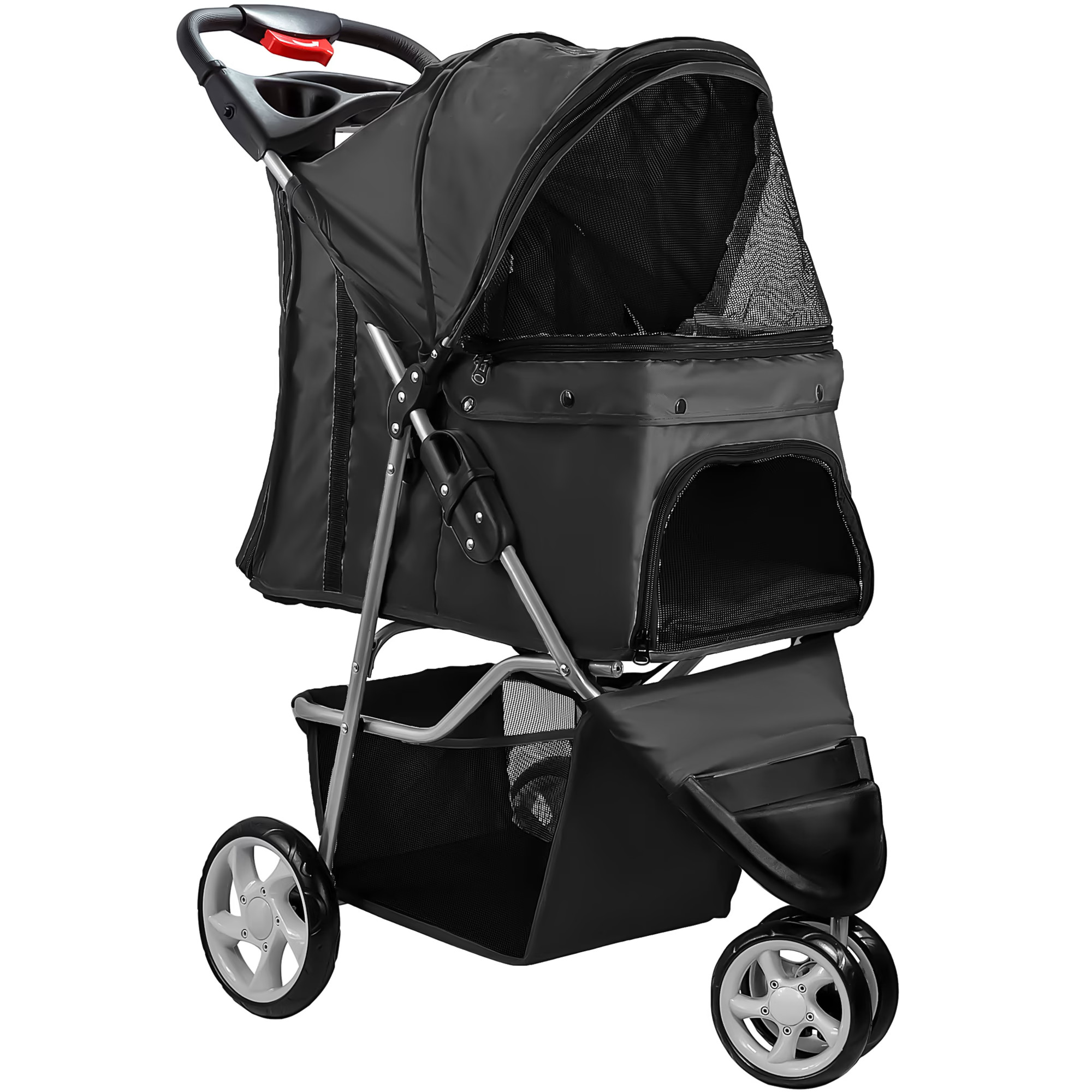 Paws & Pals EZ Folding Black Pet Stroller | Petco