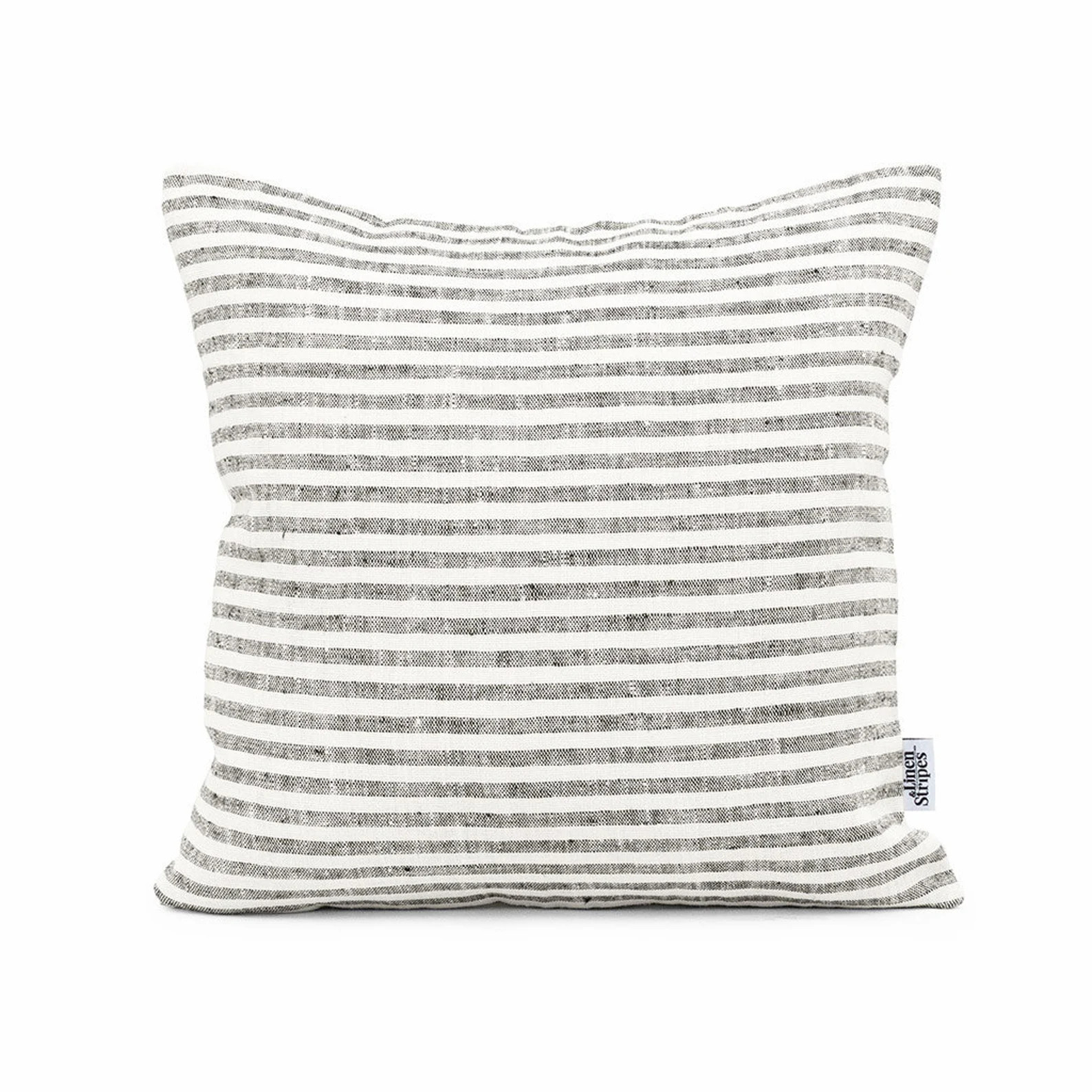 Sofa Cushion Set of 5 Neutral Linen Pillow Cases, Classic Farmhouse Throw Pillows, Grey and White... | Etsy (US)