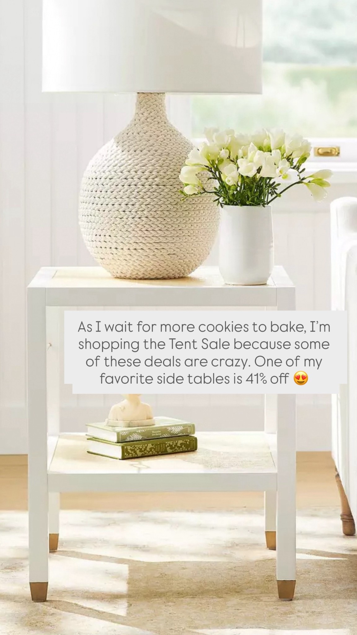 As I wait for more cookies to bake, I’m shopping the Serena & Lily Tent Sale because some of these deals are crazy. One of my favorite side tables is 41% off 😍

#LTKSeasonal #LTKHome #LTKSaleAlert