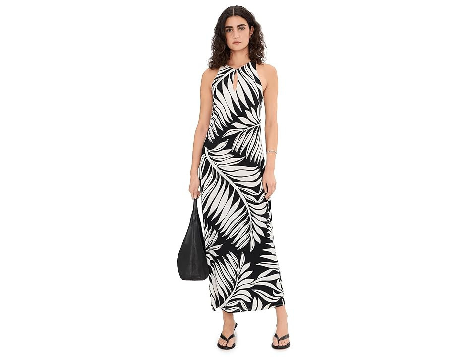 Tommy Bahama Carmela Lush Zebra Maxi Dress Women's Dress Black : SM (US 4-6), Polyester/Spandex | Zappos