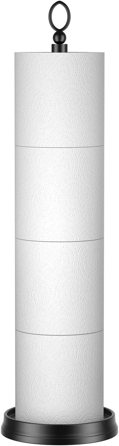 ROLABAM Heavy Weighted Toilet Paper Holder (with Reserve Function) Free Standing, Spare Toilet Pa... | Amazon (US)