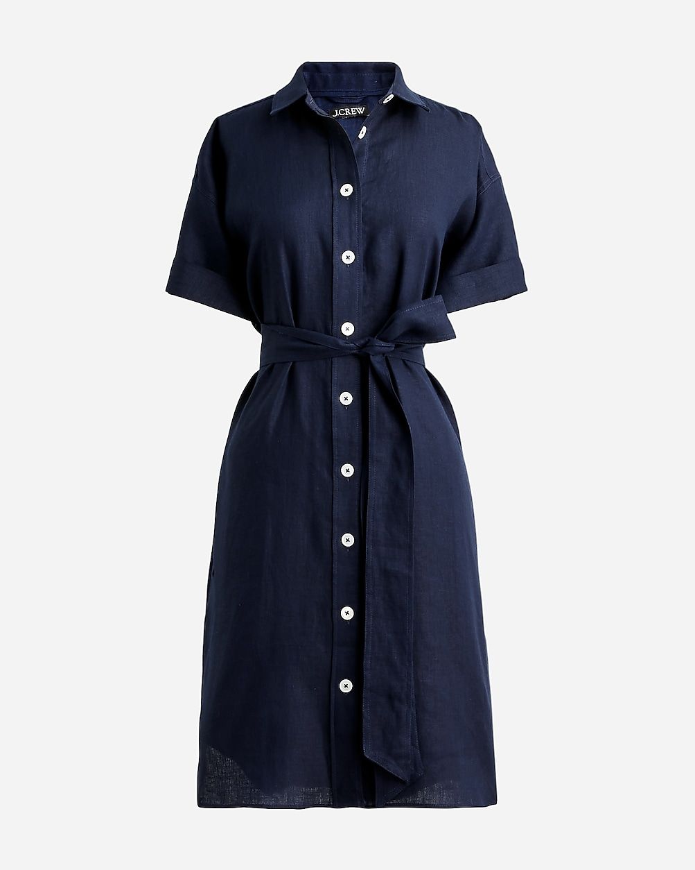 Relaxed-fit shirtdress in linen | J.Crew US