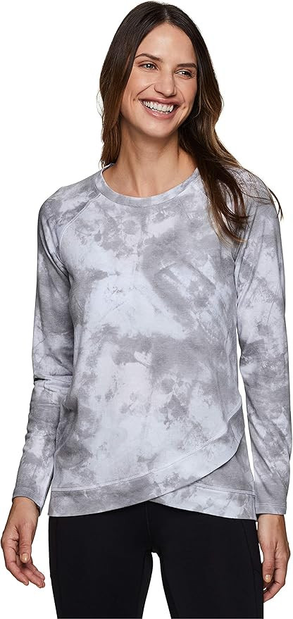 RBX Active Women's Fashion Athleisure Long Sleeve French Terry Lightweight Pullover Sweatshirt | Amazon (US)