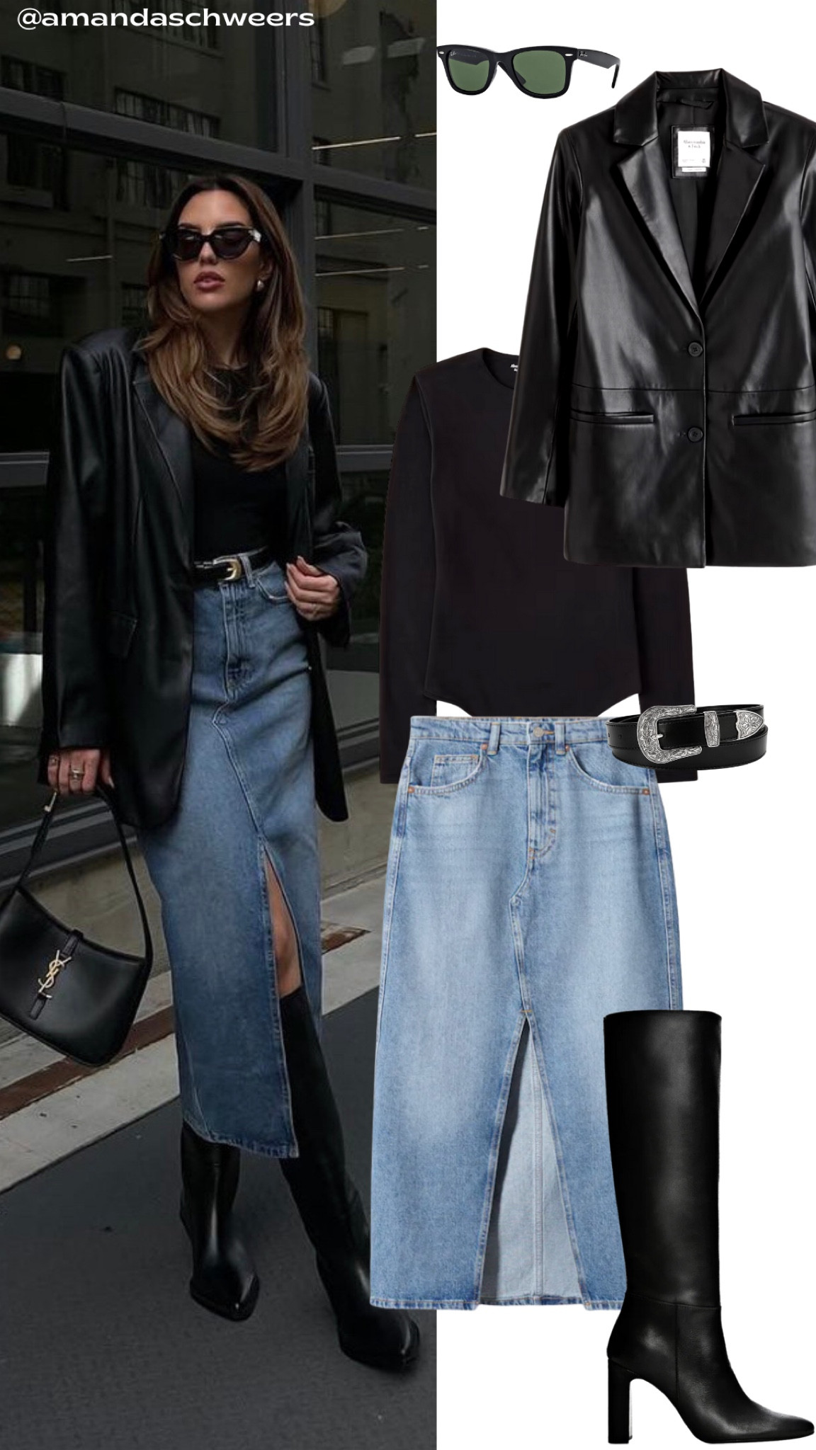 Long denim skirt styling idea

#LTKFind #LTKfit #LTKstyletip