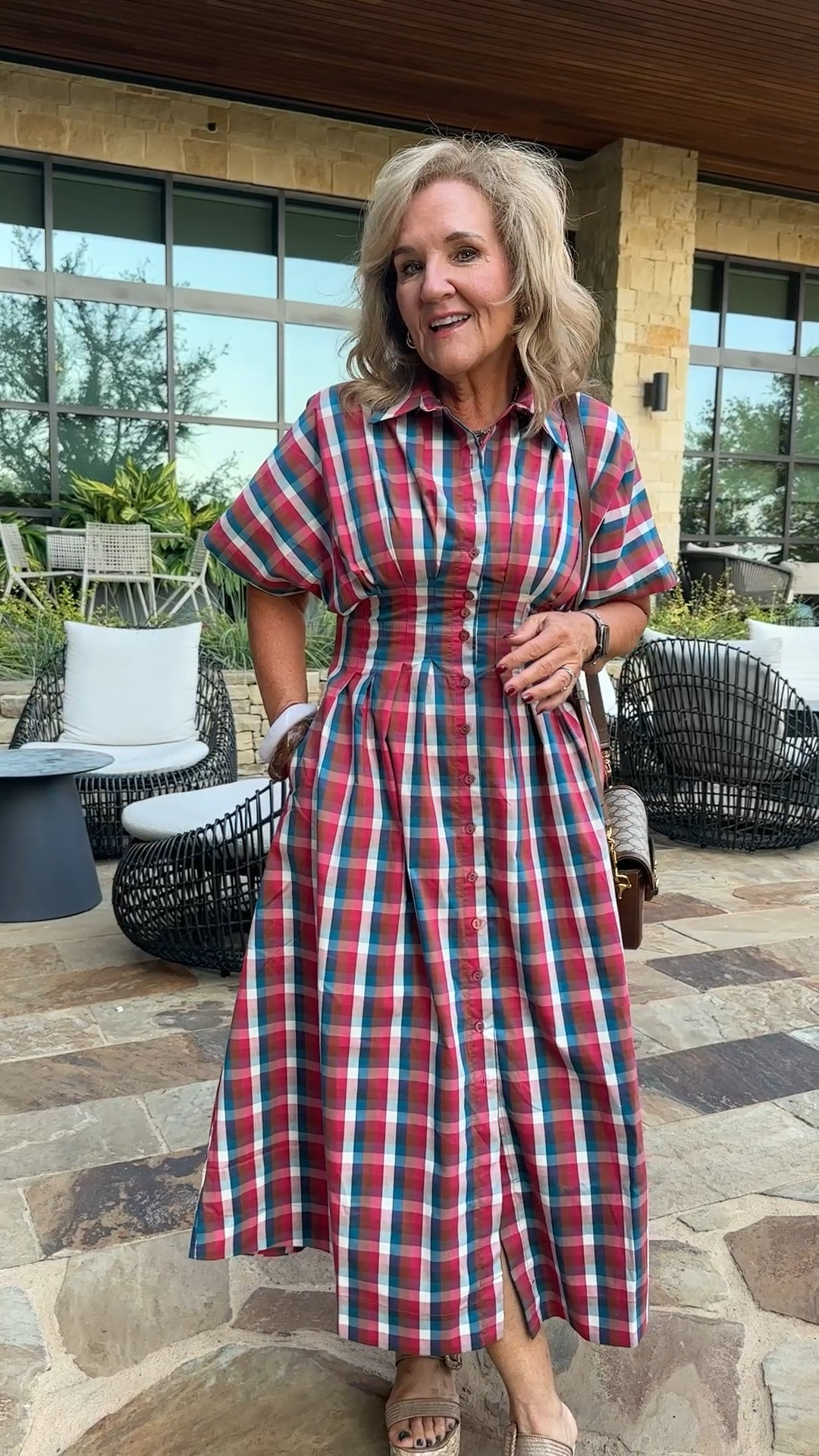 Tobie dress my usual size is a medium petite. I ordered a small petite in error and I’m just making it work. If you want it really fitted at the waist then size down otherwise order your regular size. I love this new fall plaid it’ll be really pretty with a brown sweater over your shoulders or suede jacket


#LTKCon #LTKOver40 #LTKPetite