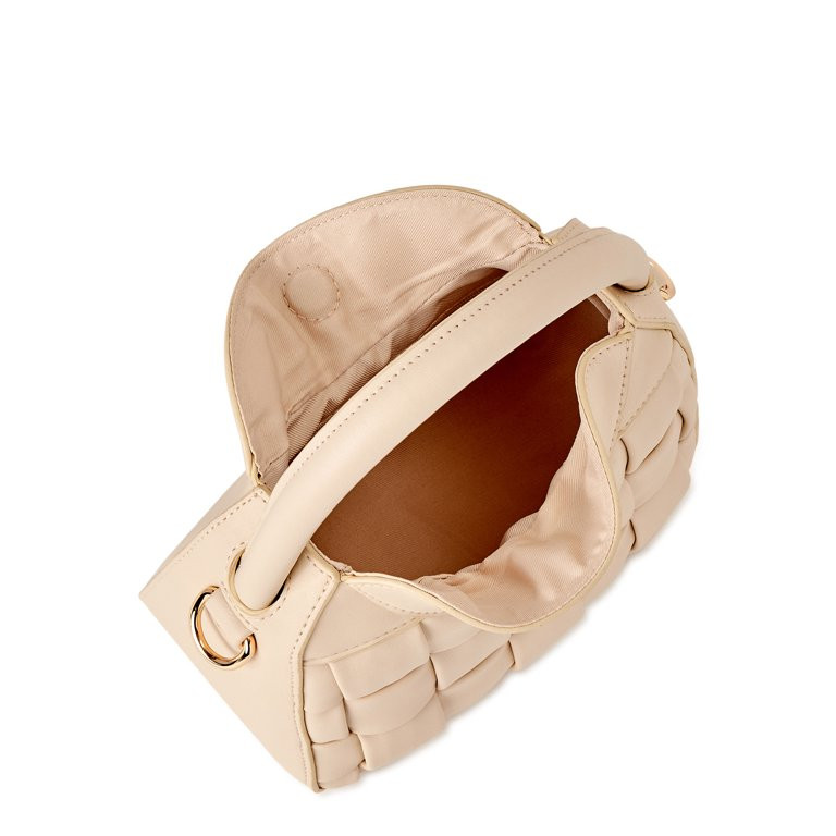 No Boundaries Women's Woven Top Handle Handbag | Walmart (US)