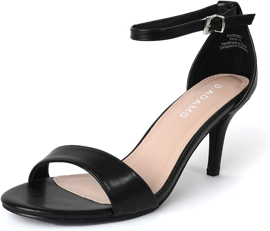 J. Adams Dove Ankle Strap Womens Heels, Stiletto Heels For Women Sexy - Open Toe Heels For Women ... | Amazon (US)