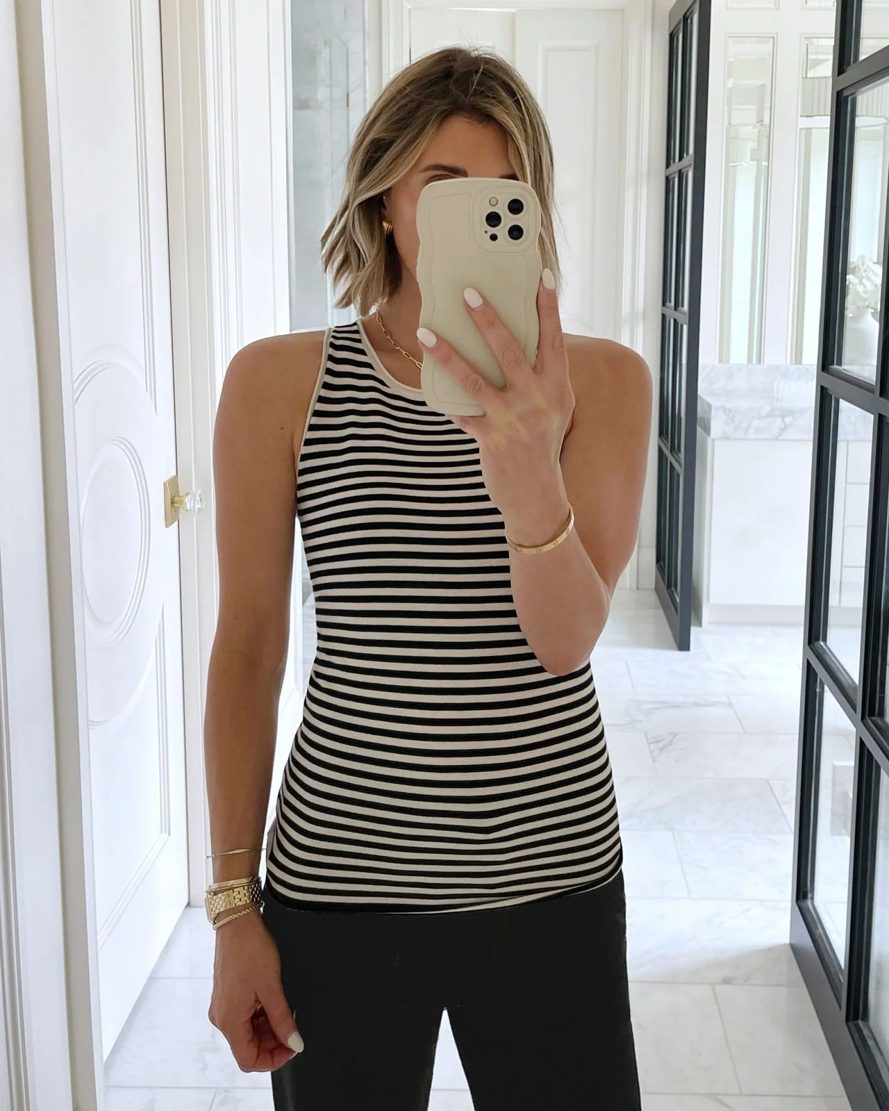 Splendid x @Cellajaneblog Stripe Sweater Tank | Splendid