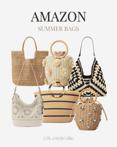 Amazon Summer Bags ✨
.
.
Amazon bags, purses, straw bags, Amazon favorites, Amazon finds, summer bags, summer purses, seasonal bags, travel bags, vacation bags, vacation purse, straw purse, black and beige bags, brown bags, white purses, crochet bags, rhinestone straw bags, beach bags, beach totes, work totes bags

#LTKItBag #LTKSwim #LTKTravel