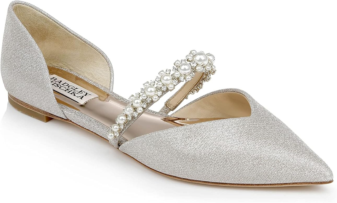 Badgley Mischka Women's Natalia Flat Shoes Ballet | Amazon (US)