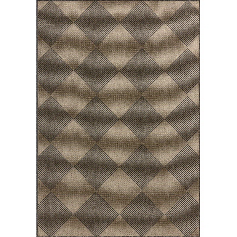 Chris Loves Julia x Loloi Providence Graphite / Sand Indoor/Outdoor Area Rug | Wayfair North America