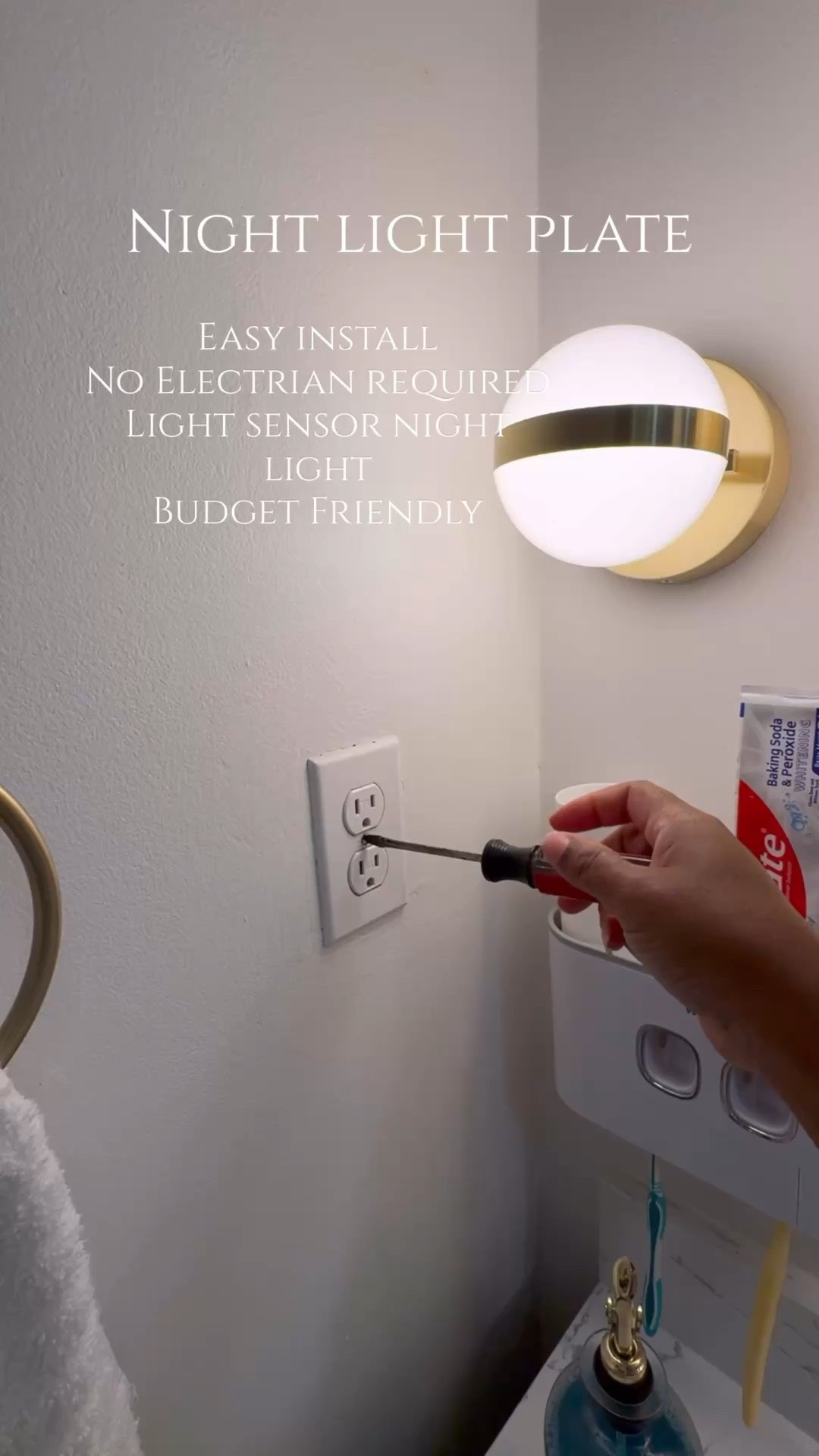This night light plate cover took me under 2 minutes to install! Saves on energy cost!

#LTKHome #LTKSaleAlert