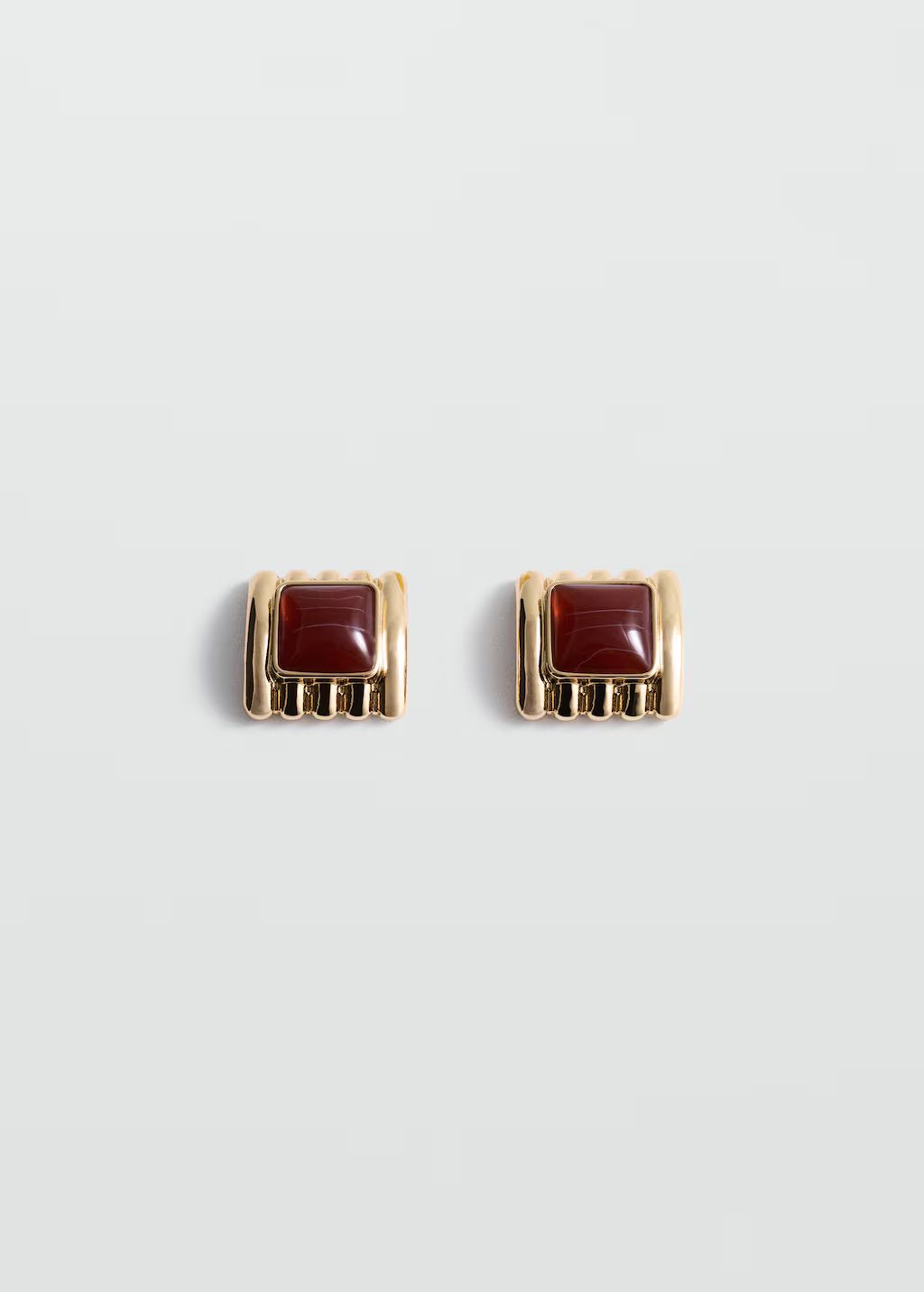 Square bead earrings | MANGO (US)