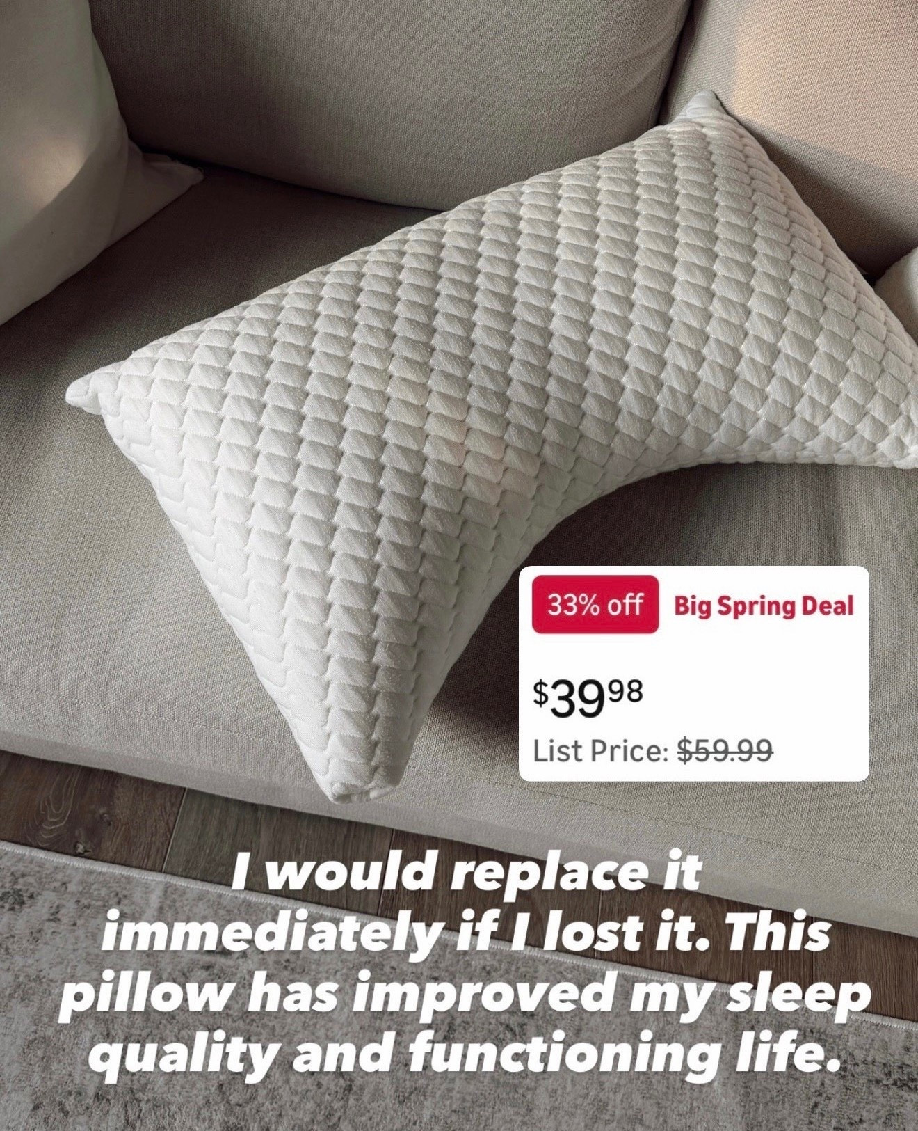 I would replace it immediately if I lost it. This pillow has improved my sleep quality and functioning life.

#LTKTravel #LTKSaleAlert #LTKselfcare