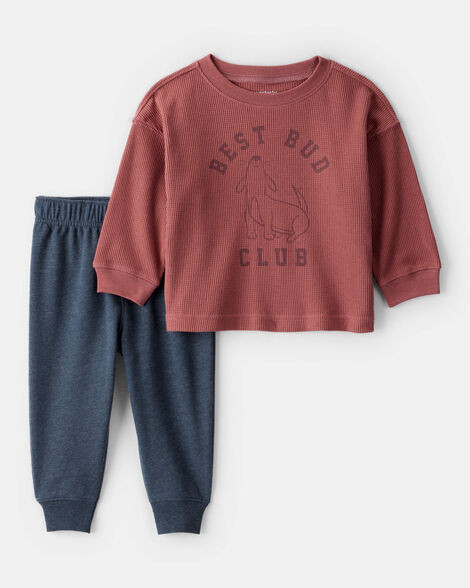 Baby Boy Best Bud Long-Sleeve Tee & Pant Set | Carter's Inc