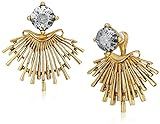 badgley mischka gold-tone starburst front-back earring jacket | Amazon (US)