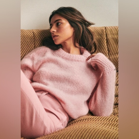 Sézane Chuck Mohair Sweater Jumper in Rose Size M | Poshmark