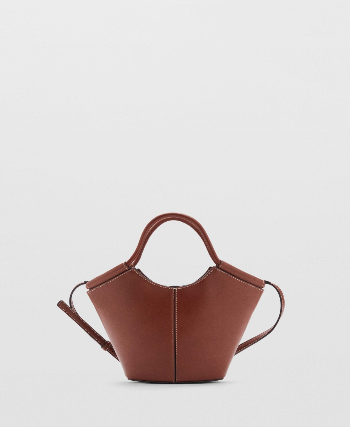 Mango Women's Mini Shopper-Style Shoulder Bag - Leather | Macy's