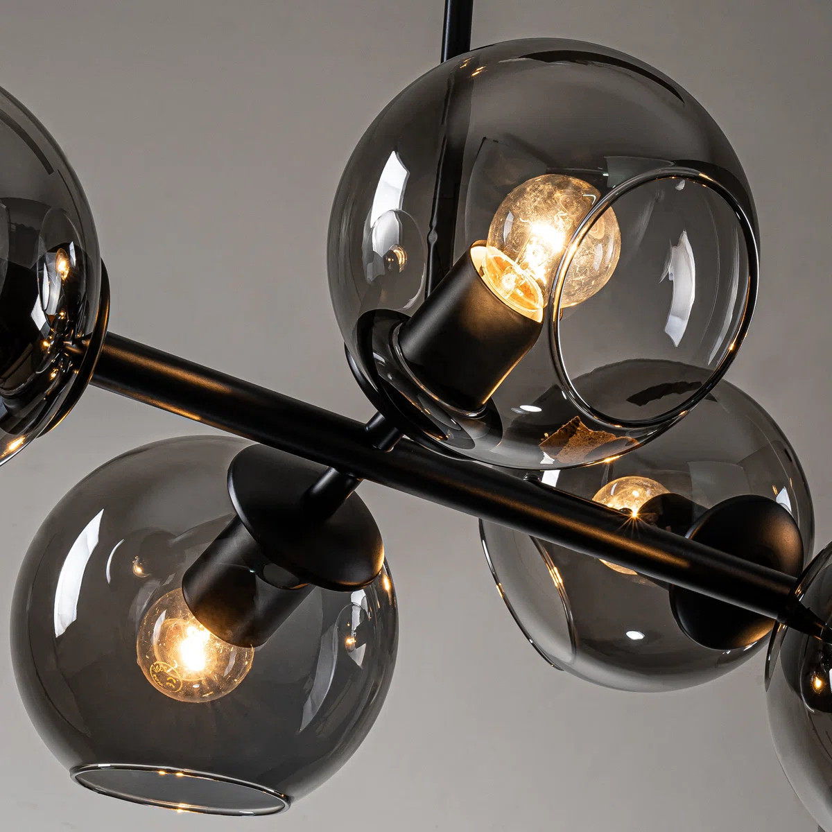 Hornersville 8 - Light Glass Globe Modern Linear Chandelier | Wayfair North America