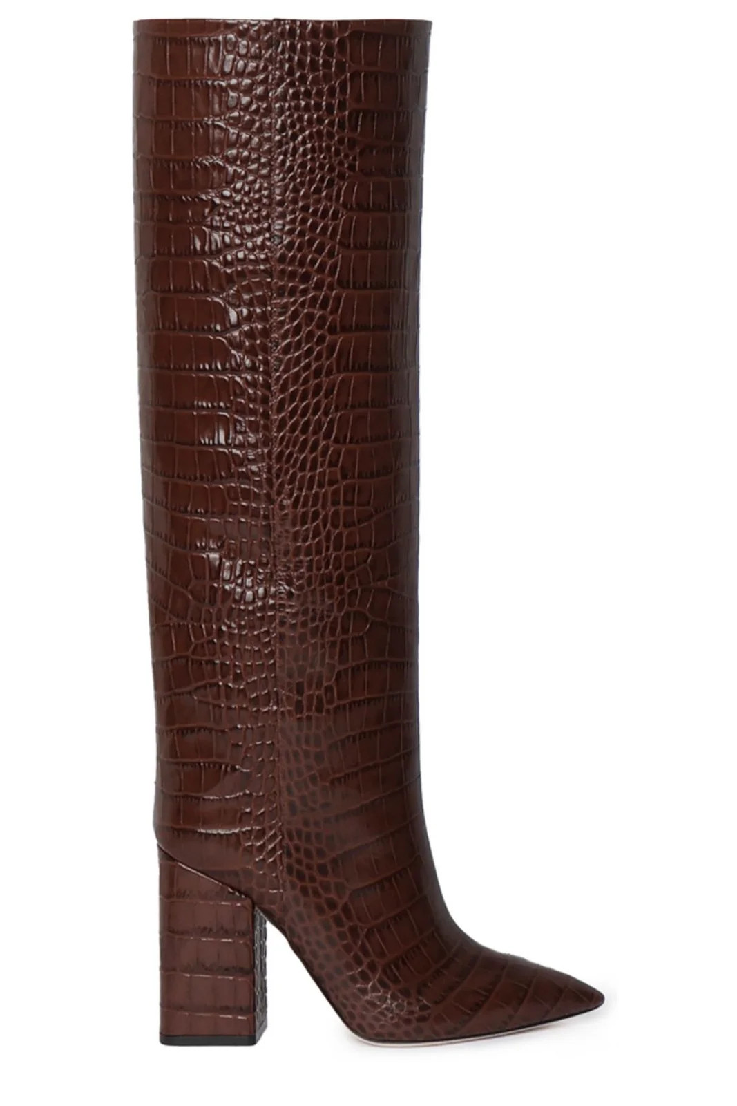 Paris Texas Anja Crocodile Printed Heeled Boots | Cettire Global