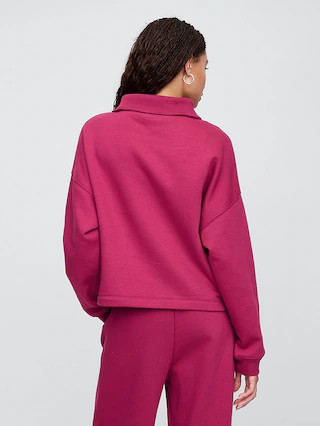 Oversized Quarter-Zip Sweatshirt | Gap Factory