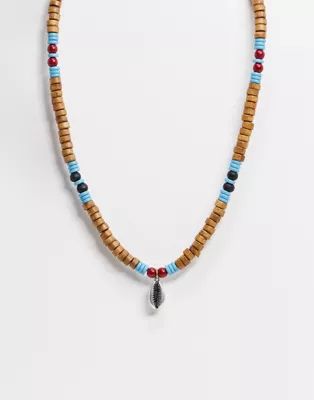Classics 77 beaded shell necklace in multi | ASOS (Global)