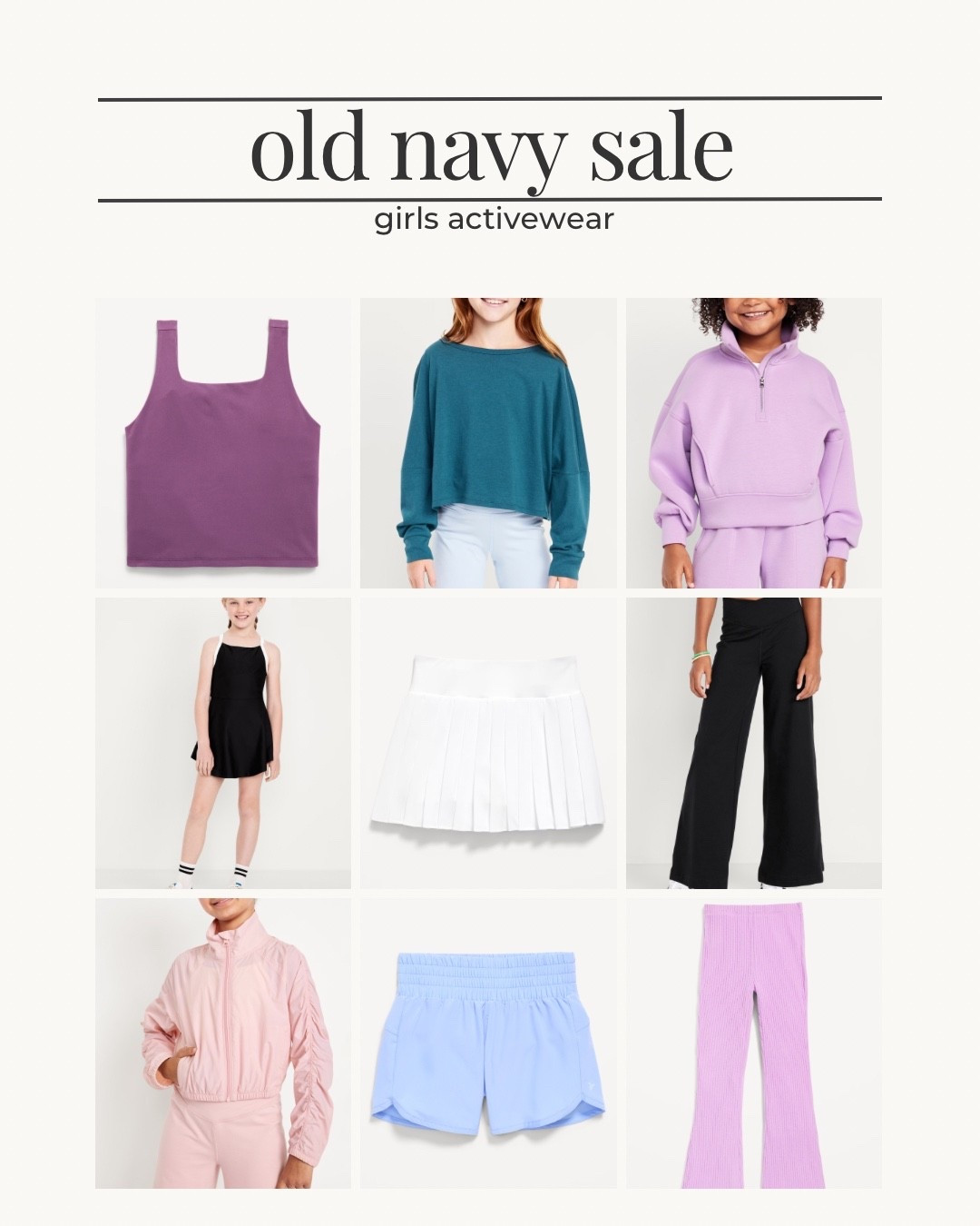 Old navy sale, girls activewear, girls outfits

#LTKSaleAlert #LTKActive #LTKKids