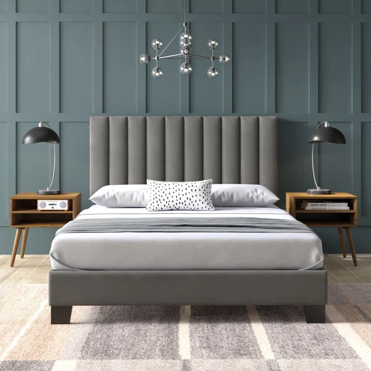 Meurer Queen Upholstered Platform 3 Piece Bedroom Set | Wayfair Professional