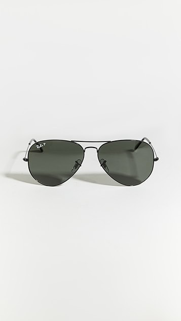 RB3025 Oversized Classic Aviator Polarized Sunglasses | Shopbop