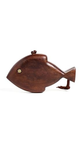 SIMONMILLER Women's Wooden Fish Bag, Mahogany, One Size | Amazon (US)