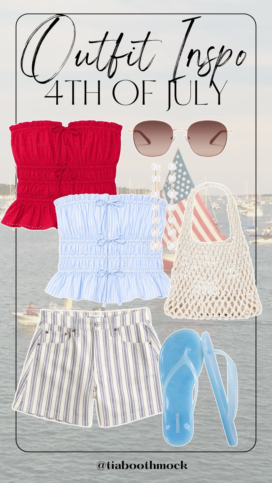 Loving these striped shorts! Perfect for a festive outfit. ❤️🤍💙

#LTKSeasonal #LTKootd