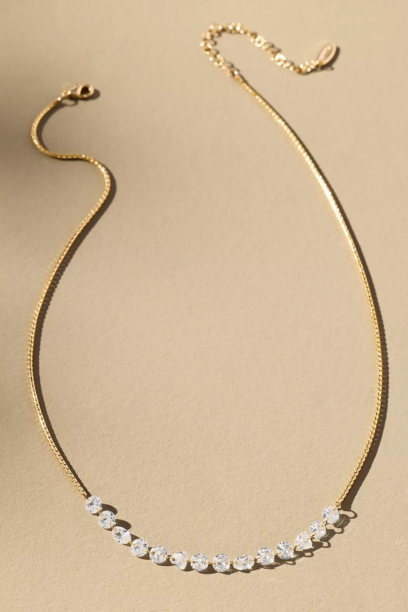 Delicate Chain Crystal Necklace | Anthropologie (US)