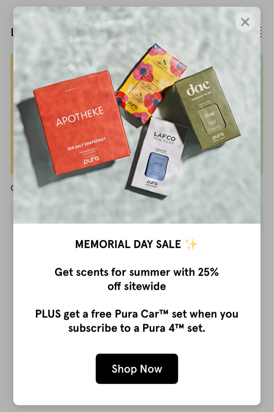 Memorial Day Sale! 
I have tried scentsy, candles, diffusers… nothing has worked like our Pura. I am obsessed. 

I currently have the Nest Bamboo and Grapefruit but dying to try the Anthropologie and Sweet Grace! 

Home finds | Memorial Day sale 

#LTKSaleAlert #LTKGiftGuide #LTKHome