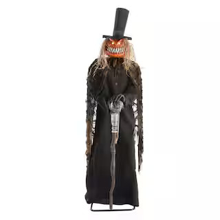 7 ft. Gruesome Grounds Animated LED Guardian of the Gourds H16 | The Home Depot