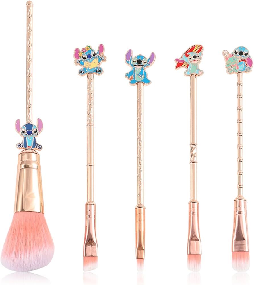 Stitch Makeup Brushes Set, WeChip Anime Stitch Make Up Brush Set, Stitch Gifts for Girls Women（... | Amazon (US)