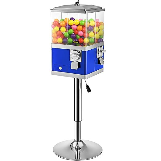 Amazon.com: VEVOR Vending Machine with Stand, Blue Quarter Candy Dispenser, Rotatable Four Compar... | Amazon (US)