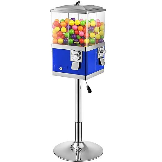 Amazon.com: VEVOR Vending Machine with Stand, Blue Quarter Candy Dispenser, Rotatable Four Compar... | Amazon (US)