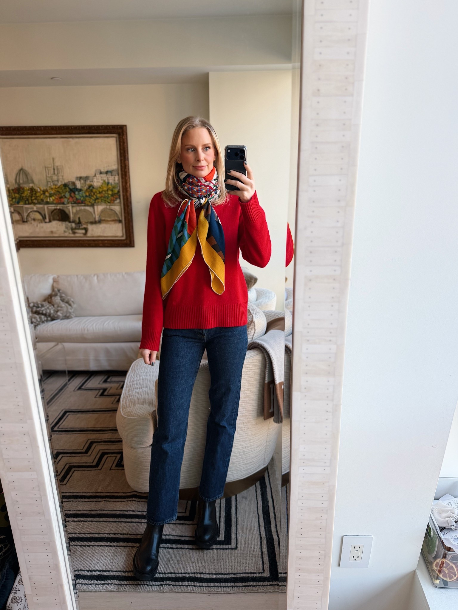 Today’s look! Scarf is old Hermes! 

#LTKootd