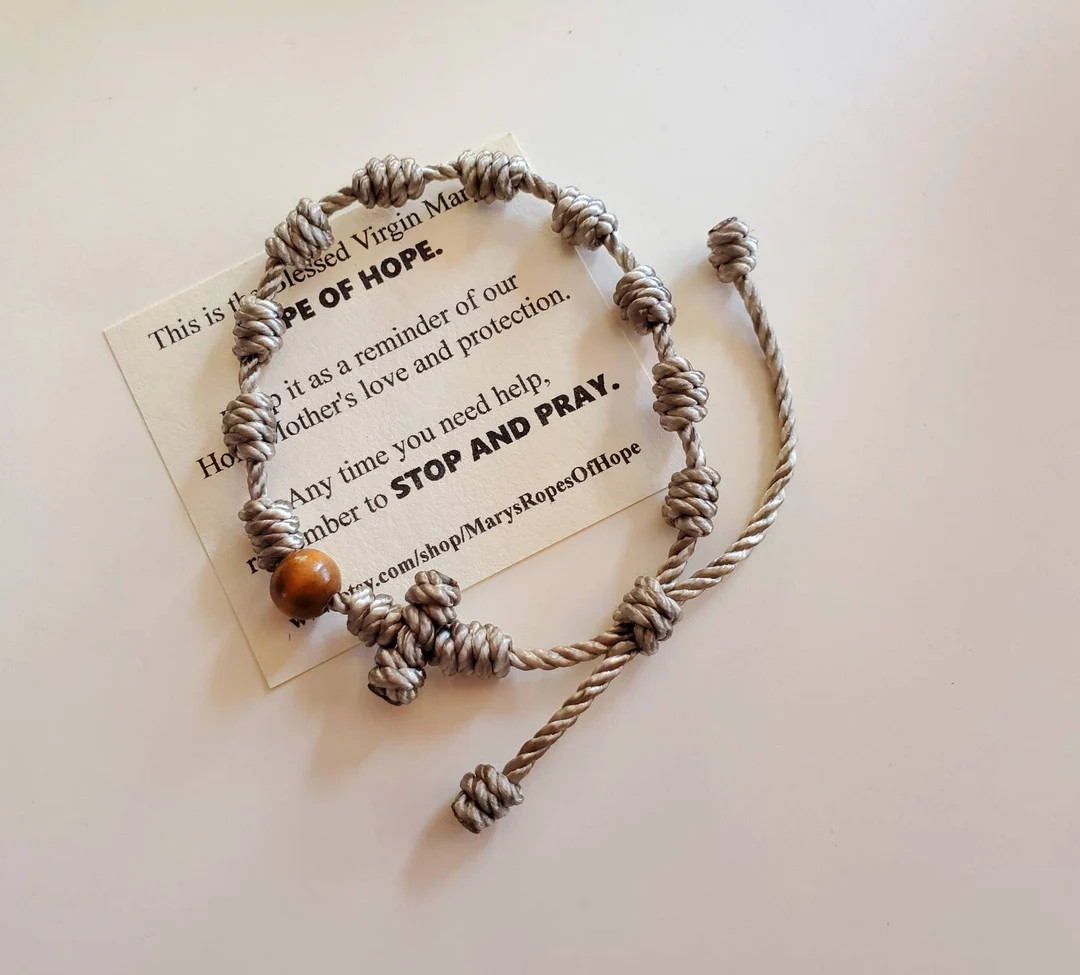 Knotted Rosary Bracelet, Original Design - Etsy | Etsy (US)