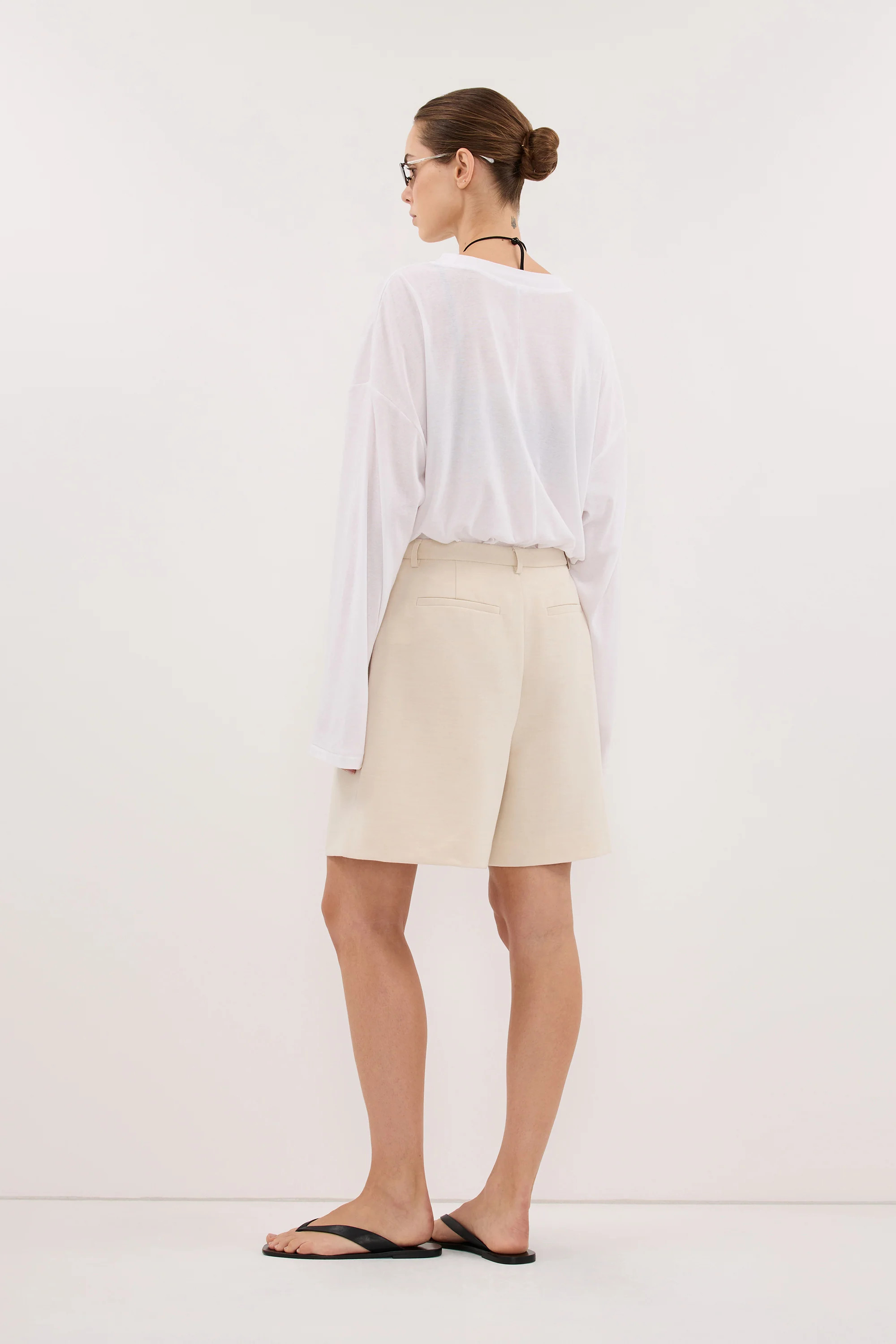 SOLENE CREAM BEMUDA SHORT | DISSH
