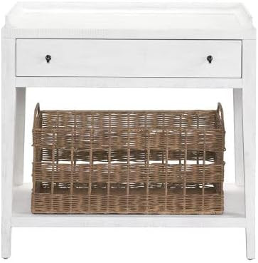 Universal Furniture Rylie White and Brown Nightstand | Amazon (US)