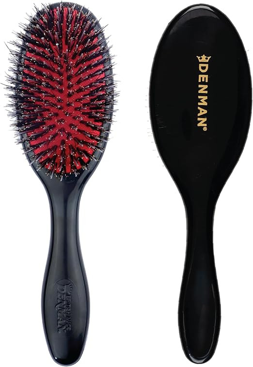 Denman Cushion Hair Brush (Small) with Soft Nylon Quill Boar Bristles - Porcupine Style for Groom... | Amazon (UK)