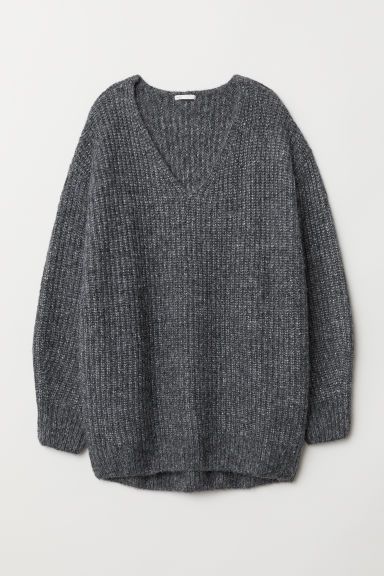 H & M - Ribbed jumper - Grey | H&M (UK, MY, IN, SG, PH, TW, HK)