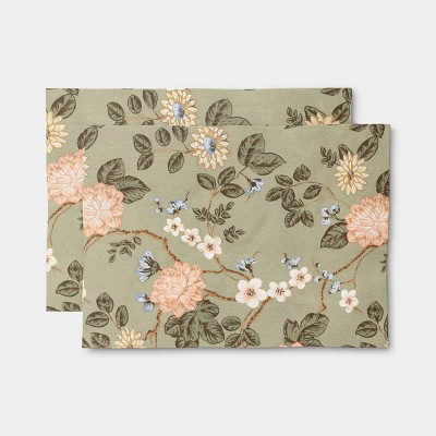 2pk Botanical Floral Placemat - Threshold™ | Target