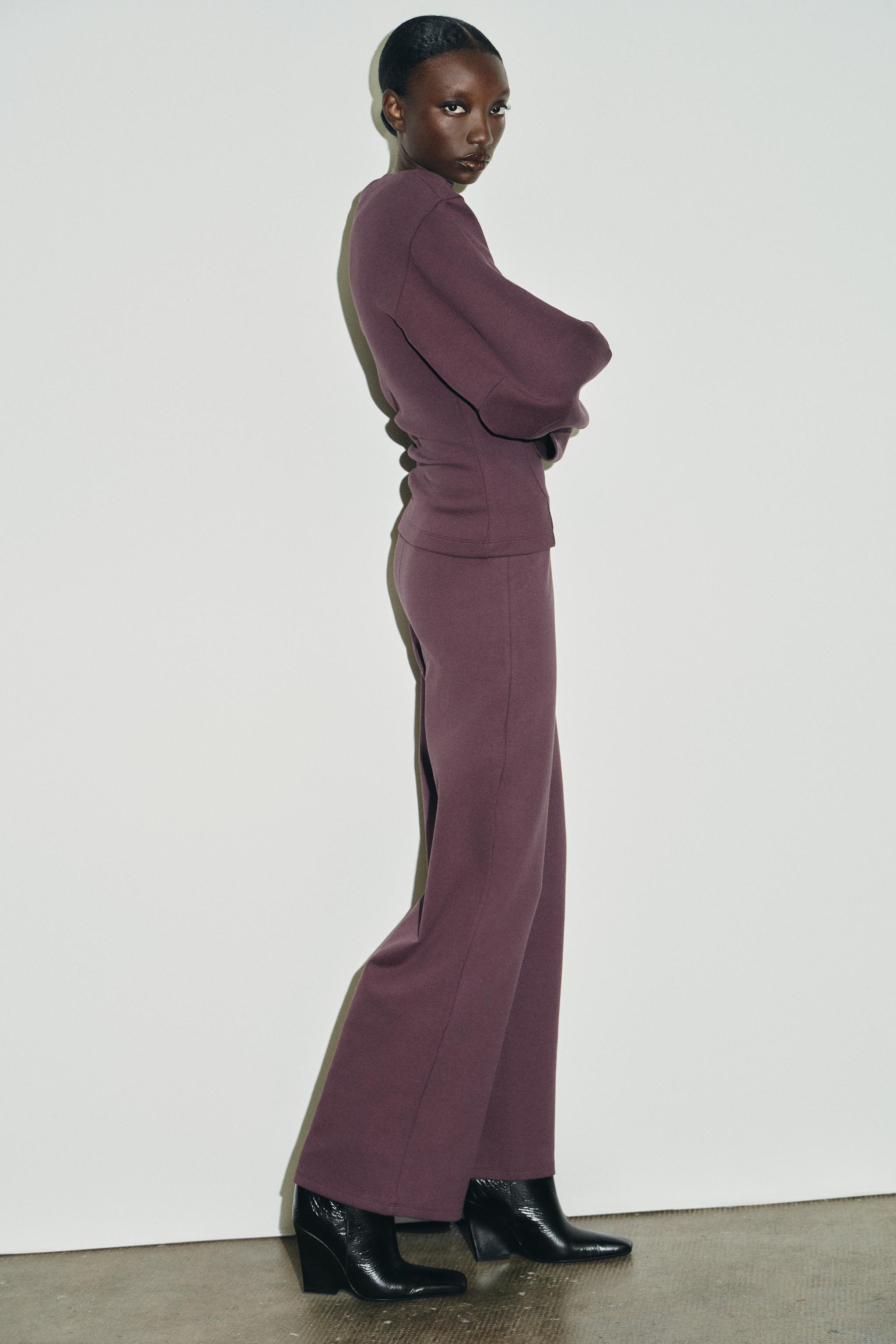 INTERLOCK TOP WITH DARTS | Zara UK