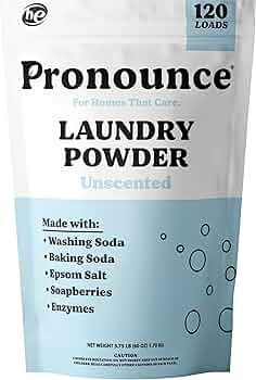 Pronounce Laundry Detergent Powder Alternative | Cleaner Ingredients. Safer for Sensitive Skin. S... | Amazon (US)