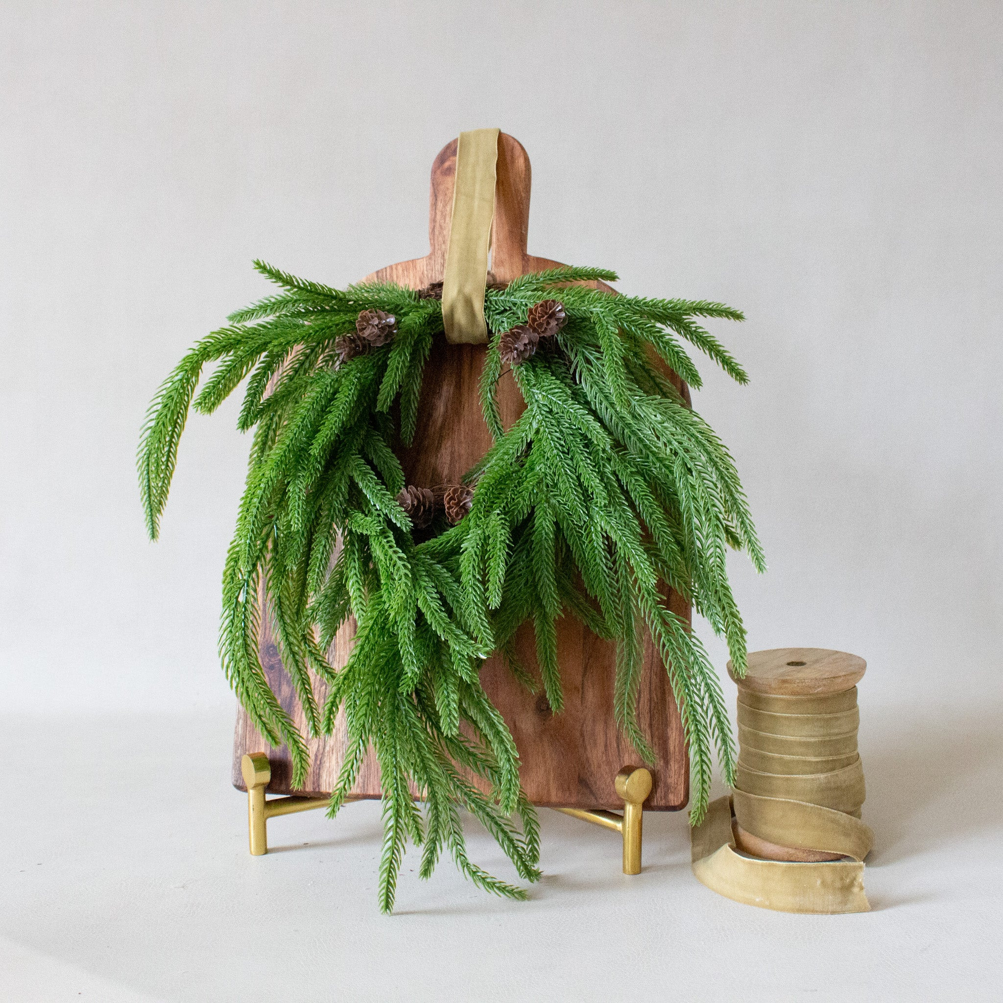 Real Touch Mini Pine Hanging Wreath | MJHome