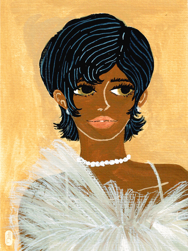 Lady in Dior | Artfully Walls