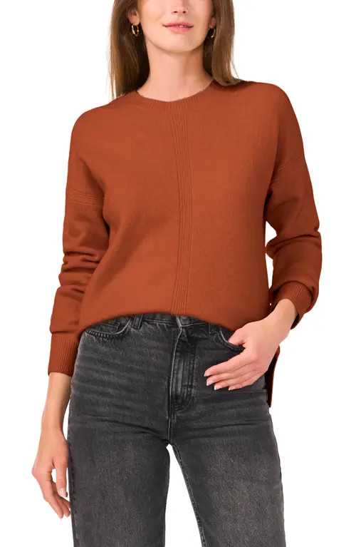 Vince Camuto Crewneck Sweater in Sierra at Nordstrom, Size Medium | Nordstrom